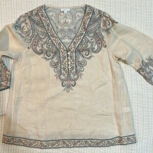 J Jill linen top size small